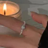 Cluster Ringen Elegante Vrouwelijke Kristal Stretch Parel Mode Dames Vinger Accessoires Party Punk Sieraden