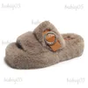 Inverno Fluffy Home 2023 Nuove pantofole di pelliccia calde per le donne Piattaforma piatta Accogliente Fuzzy Casa Scarpe da interno Coreano Presentazioni aziende produttrici giochi T231104