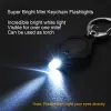 Sleutelhanger Zaklampen Led-sleutelhanger Mini-zaklamp Tra Heldere zaklamp met haak Inclusief batterijen Set 1 druppellevering Amavy