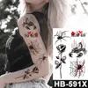 5 PC Temporära tatueringar Vattentät tillfällig tatuering klistermärke Spindel Web Cupid Angel Jesus Old School Flash Tatto Women Gun Rose Body Art Fake Tattoos Men Z0403