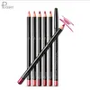 6PC/SET Slim Lip Pencil Długotrwałe kremowe wkładki do ust gładkie Ultra Ultle Lip