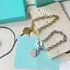 Love luxury necklace plated gold bracelets for women trendy tiktok heart tag hip hop pendant elegant designer homme pure color delicate charm bracelet ZB009 E23