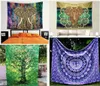 Elephant Mandala Tapestry Hippie Wall Hanging Tapestries Beach Handduk Yoga Mat Picknickfilt 210150cm utomhusdoppar6424719