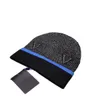 Cappello lavorato a maglia di lusso alla moda senza tesa da uomo e da donna cappello lavorato a maglia autunno cappello di lana lettera jacquard unisex cashmere lettera casual teschio cappello da esterno 256889