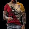 Mens Tshirts Summer Vintage T Shirt 3D Retro Motorcykel överdimensionerade tshirts för män Klädcyklistmotor TEES TOPS 230404