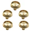 Candle Holders 5 Pcs Backflow Incense Base Cone Tray Trays Holder Burner Rack Reusable Sticks Brass