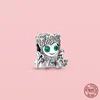 925 silver Fit Pandora Original charms DIY Pendant women Bracelets beads Pendant Sparkling Animals Elephant Dog Bear Owl Clip