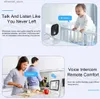 Babyphones Nouveau 2,8 pouces vidéo bébé moniteur sans fil 2 voies parler IPS écran bébé vidéo téléphone Babysitter berceuse Vision nocturne température Q231104