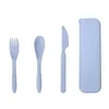 ディナーウェアセット3pcs/set chridds choopsticks forkspoonセット調理器具旅行カトラリーキャンプ用品