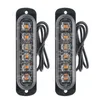 Güncelleme Ultra İnce 4 Cips Araba Led Flaş Acil Durum Işık Grill Breaddown SUV kamyon motosikleti için otomatik yanıp sönüyor 12-24V Lightba