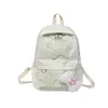 Mochila personalizada bordada moda impermeável escola para meninas casual daypack senhoras mochilas bolsas