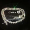 2/3/4/5/6,5 mm 18-24 Zoll 925 Sterling Silber Bling Moissanite Tenniskette Halskette für Frauen Männer Schönes Geschenk