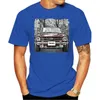 Koszulka męska koszulka 2023 Mężczyźni Summer O szyja Hip Hop T-shirt British Car British Car Tr6 White