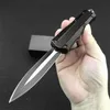 UT-COMBAT WHERWOFT AUTO KNIDES 440 Blade الزنك ألومينوم سبيكة مقبض التكتيكي مع معسكر المعسكر للدفاع عن النفس سكين جيب سكين EDC