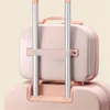 Suitcases Arrival Hand Cosmetic Case Fashion Travel Portable Solid Color High Quality Bag Lockable Box for Ladies 230404