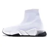 2022 sapatos de meia para homens mulheres bege velocidade speed preto branco panda tênis Balenciaga Speed Trainers casual designer masculino tênis trainer feminino ao ar livre