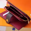 Luxury Woman L Wallet Designer Cardholder Fashion Girls Coin Pocket Brand Old Flower Billfold Popular Female Card Holder Classical Purses