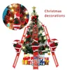 Other Event Party Supplies Santa Claus Crawling Ladder Electric Decorative Christmas Tree Gifts for Children Toy Home Xmas Decoration 230404