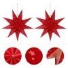 Other Event Party Supplies 3pcs Christmas Stylish Delicate Chic Paper Lamp Shades Star Shade Pendants Hanging shades for 230404