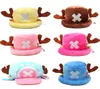 Maschere per feste Divertenti Cappelli anime One Piece Tony Chopper 2 anni dopo Berretto giapponese Cartoon Cosplay Peluche Cappello invernale Donna Regali Hallow2974664