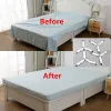 4pcs Adjustable Elastic Mattress Cover Corner Holder Clip Bed Sheet Fasteners Straps Grippers Suspender Cord Hook ZZ