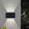 Neuheit Beleuchtung Smart Solar LED Außenleuchte Wasserdichte Gartendekoration Lampen für Balkon Hof Straße Wandleuchte Garten Solarleuchte im Freien P230403