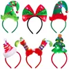 Décorations de Noël Halloween Bandeaux Chapeau de sorcière Globe oculaire Boppers LED Yeux clignotants Toile d'araignée Rose Couronne florale Skl Costume Cosplay Amlli