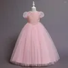 Mädchenkleider EACHIN Mädchen Elegant Mesh Prinzessin Kinder Puffärmel Ballkleid Kleid Teenager Kleidung Kinder Party Hochzeit Dres