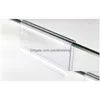 Labels Tags Wholesale 10 8 6Cmx4 2Cm Clear Plastic Pvc Tag Sign Label Display Clip Holder For Supermarket Store Wood Glass Shelf F Dh2Kl