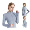 Lu Lu Cappotto da yoga Limone Algin Giacca sportiva da donna Cappotto con cerniera Per abbigliamento fitness Abbigliamento da palestra Felpa a maniche lunghe da donna Multi colori Running Activewear LL Align gym cl