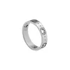 Mens Womens Designer Rings Double-G Shape Silver Couples Ring Version de haute qualité Spot Bijoux de luxe en gros