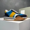 Lyxdesigner sneakers män springskor plattform mode retro kontrast sport tom casual svart vit tränare