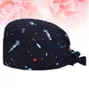 Boinas Scrub Cap Algodón Ajustable Sombrero Bouffant Para Hombres Cielo Impreso