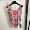 Maillot de bain une pièce imprimé Floral, vêtements de styliste pour femmes, Sexy, rembourré, vêtements de plage, d'été