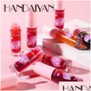 Lipstick Handaiyan 2 in 1 vloeistof Langdurig Hydraterend Water Lip Tint Glaze Moisturizer Waterdicht Niet-plakkerig Gemakkelijk te dragen Luxe maken Dhfh2