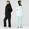 Skiing Jackets Style Ski Hooded Clothes Men And Women Windproof Waterproof Warm Lovers Coat Snowboarding Skier Wear