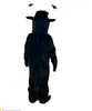 2024 Halloween Zwarte Koe Mascotte Kostuum Pak Feestjurk Kerst Carnaval Party Fancy Kostuums Volwassen Outfit