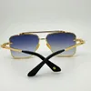 M SIX zonnebril voor mannen en vrouwen zomer klassieke stijl anti-ultraviolet retro plaat vierkant full-frame mode-brillen willekeurige doos