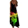 Casual Dresses Women Dress Summer Fashion Printed Multi Color Beach Maxi Womens Long Denim Shirt Cocktail