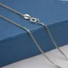 Chaînes Collier en argent sterling pur 925, chaîne à maillons de blé de 1,2 mm, 16"L