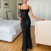 Casual Dresses Frauen Schwarz Sexy Sheer Spitze Maxi Abendkleid 2023 Mode Spaghetti Strap Slim Prom Party Kleid Weiß Rückenfrei Cocktail