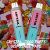 Top Sunfire Crystal 7000 Puffs Pro Disponível Vape 18ml/16ml Kit de dispositivos Cigarros de bateria recarregável Tornado 8k 9k 10k 12k vs Rnm Vapes 9000 10000 12000 Pushs