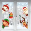 Christmas Decorations Snowflake Window Clings Stickers For Glass Xmas Decals Holiday Santa Claus Reindeer Party Drop Delivery Amfdo