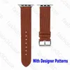 Designer G WatchBands Watch Strap IWatch Band för Apple Watch Series 8 3 4 5 6 7 Band 40mm 41mm 49mm 44mm 49mm Ultra Leather Straps Armband Fashion Stripes Watchband Watchband