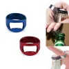 Apribottiglie multifunzione in acciaio inossidabile a forma di anello Apribottiglie per birra Strumento barista portatile anti-infortunio 1104