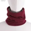 Écharpes 2021 nouveau hiver écharpe hommes femmes chaud tricoté anneau écharpes laine fourrure épaisse enfants cou plus chaud garçons fille en peluche écharpe collier L231104