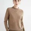 First-Line Ready-to-Wear Wollpullover Damen Loser Rollkragenpullover mit halbem Rollkragen Frühling und Herbst Basic Style Einfaches Bottoming Top