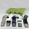 Designer Mens damskie skarpetki czyste bawełniane skarpetki swobodne oddychające skarpetki magazynowania 5Pair Crew Socks