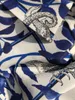 Bluzki damskie Silk Women Blue Jungle Animal Print Bluzka damskie miękkie koszula i topy 2023 wczesna wiosna