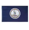 Virginia Flag State of USA Banner 3x5 FT 90x150CM State Flag Flag Festival Party Prezent 100d Poliester Indoor Printed Selfed2054250